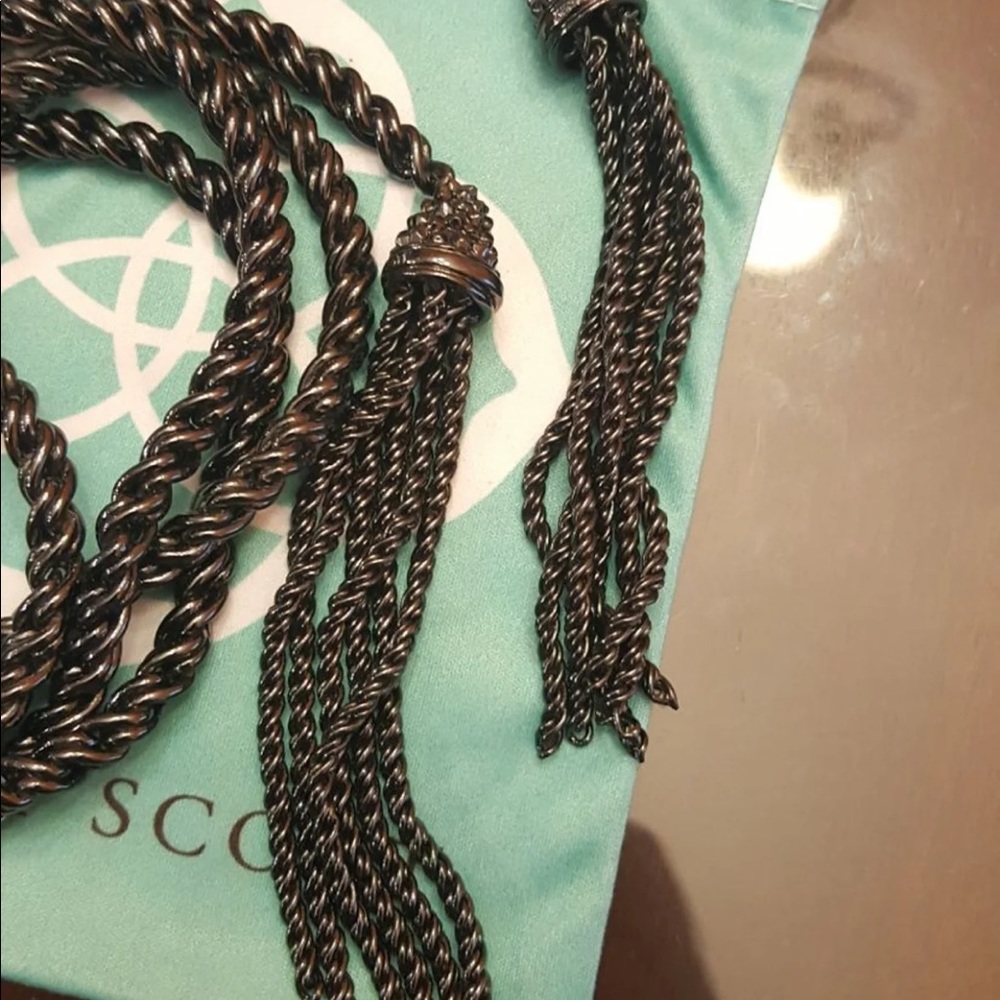 Kendra Scott Gunmetal Jake Necklace